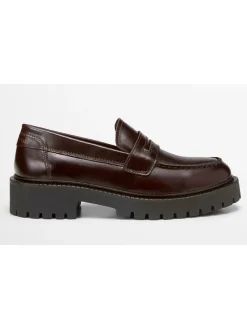 Leder-Mokassins "Phia" in Braun>Marc O'Polo Shoes Best