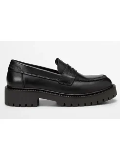 Marc O'Polo Shoes Halbschuhe^Leder-Mokassins "Phia" in Schwarz