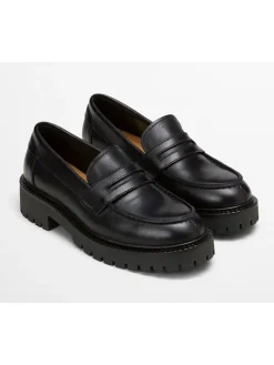 Marc O'Polo Shoes Halbschuhe^Leder-Mokassins "Phia" in Schwarz