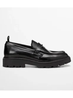 Marc O'Polo Shoes Halbschuhe^Leder-Mokassins "Phil" in Schwarz