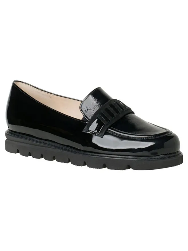 Leder-Mokassins "Pisa" in Schwarz>HASSIA Discount