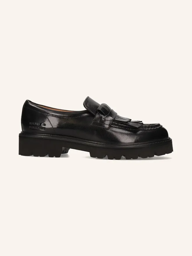 MELVIN & HAMILTON Halbschuhe^Leder-Mokassins "Regine 29" in Schwarz