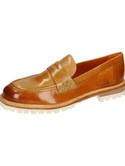 MELVIN & HAMILTON Halbschuhe^Leder-Mokassins "Regine 6" in Hellbraun