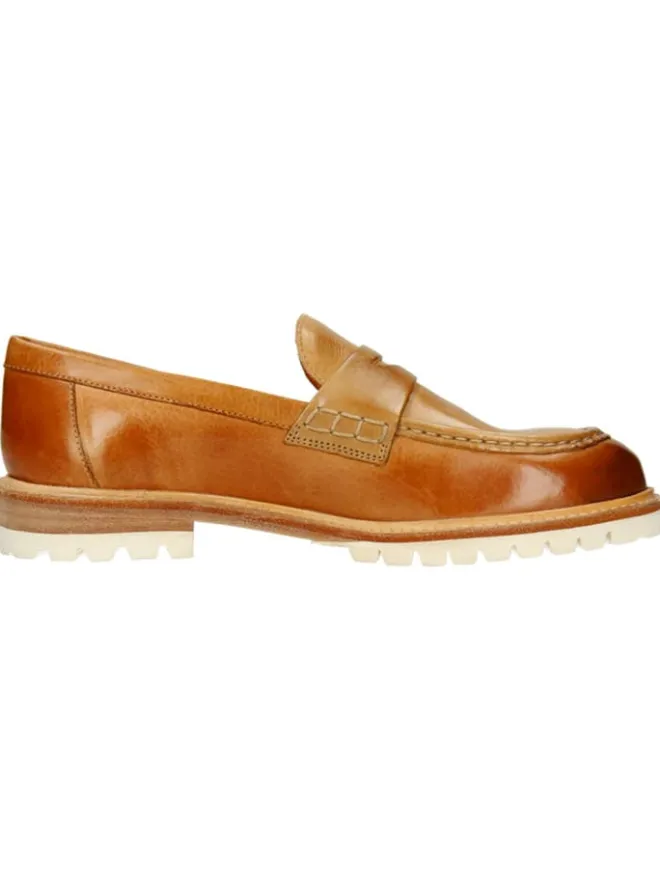 MELVIN & HAMILTON Halbschuhe^Leder-Mokassins "Regine 6" in Hellbraun