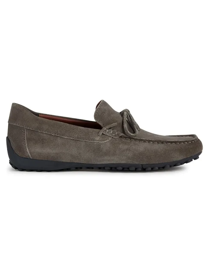 Geox Halbschuhe^Leder-Mokassins "Snake" in Braun