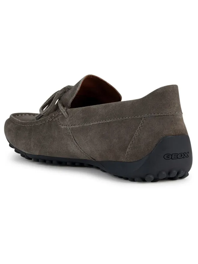 Geox Halbschuhe^Leder-Mokassins "Snake" in Braun