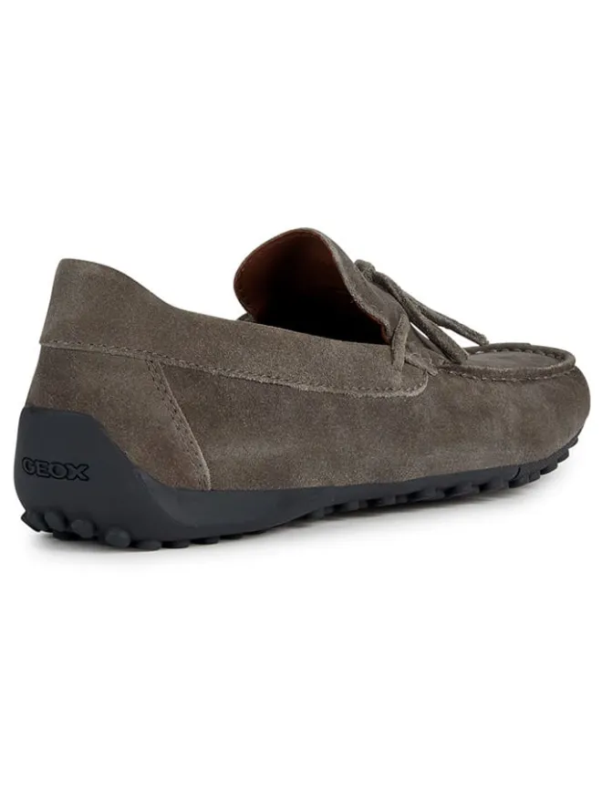 Geox Halbschuhe^Leder-Mokassins "Snake" in Braun
