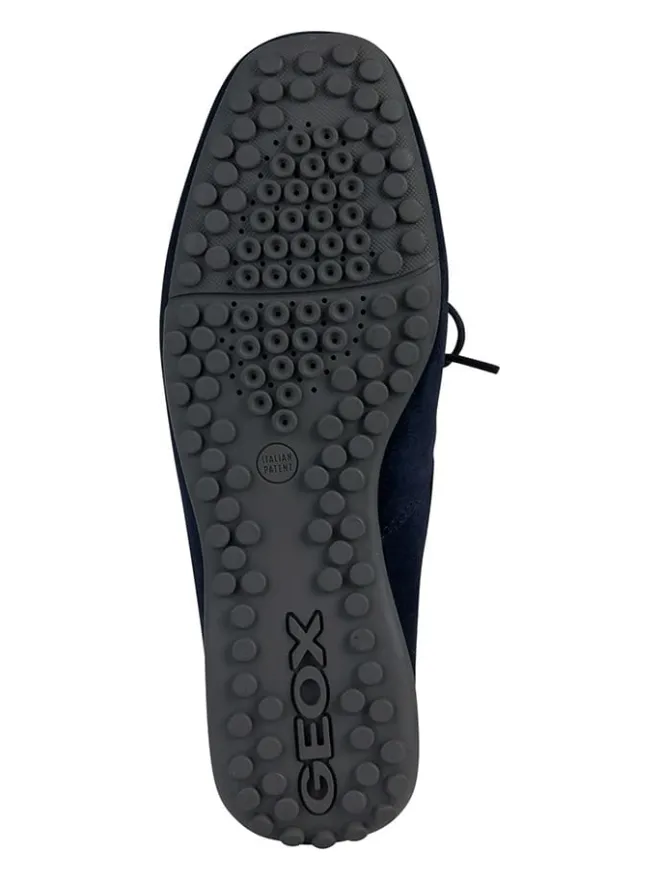 Geox Halbschuhe^Leder-Mokassins "Snake" in Dunkelblau