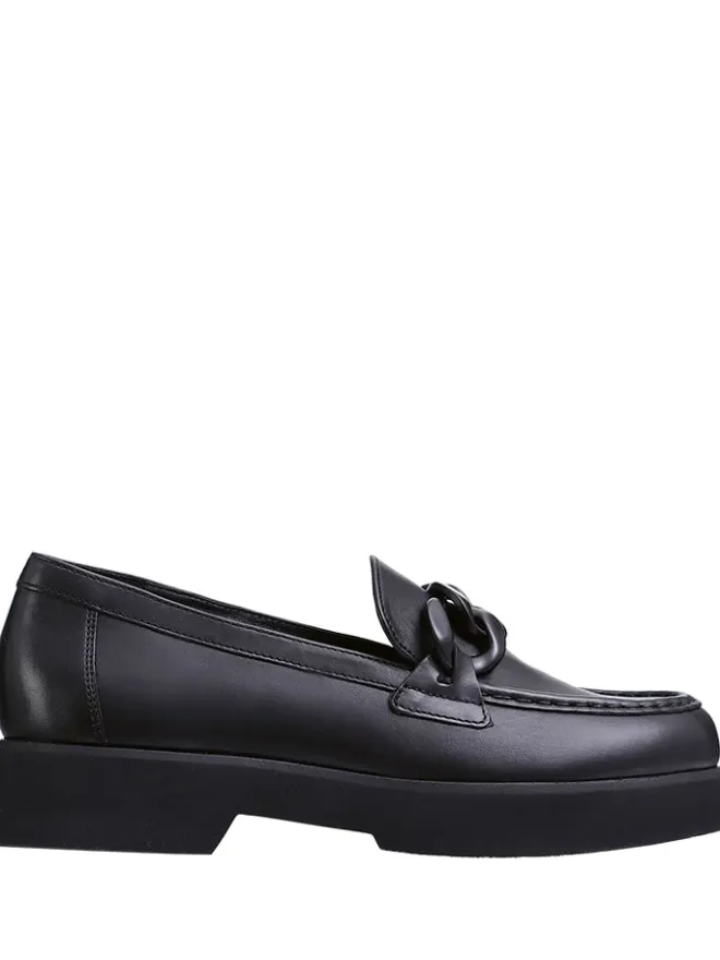 Högl Halbschuhe^Leder-Mokassins "Stacy" in Schwarz