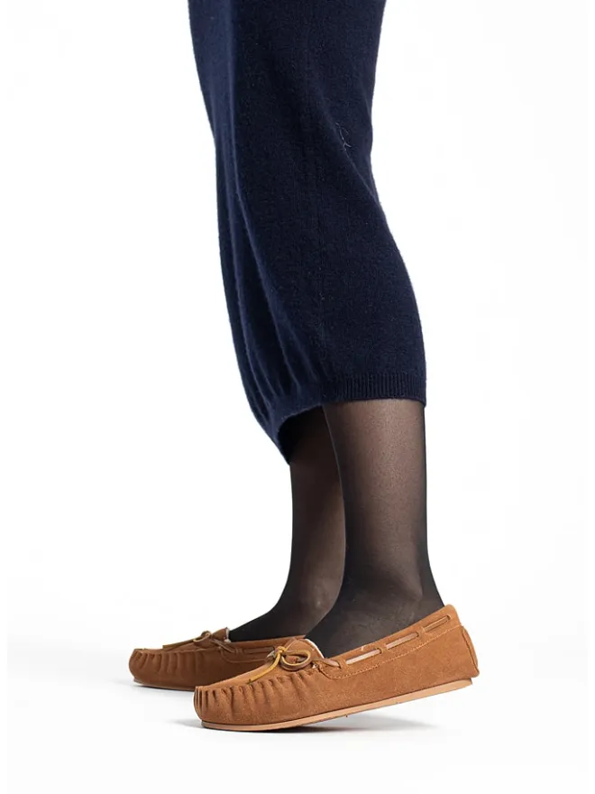 NICEBAY Halbschuhe^Leder-Mokassins "Tauriel" in Camel