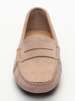 Leder-Mokassins "Thandie" in Rosa>CHARLES & SMITH New