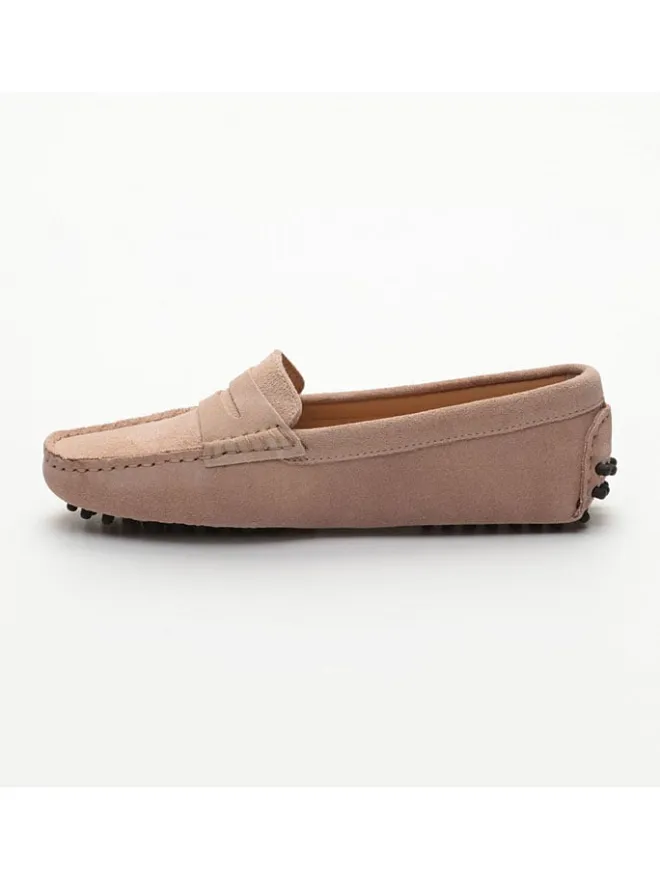 Leder-Mokassins "Thandie" in Rosa>CHARLES & SMITH New