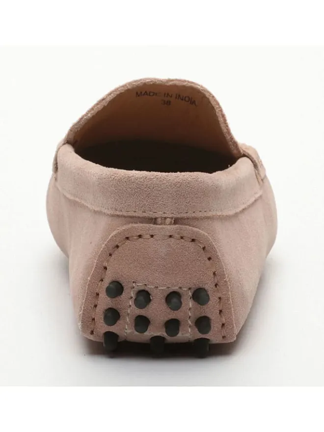 Leder-Mokassins "Thandie" in Rosa>CHARLES & SMITH New