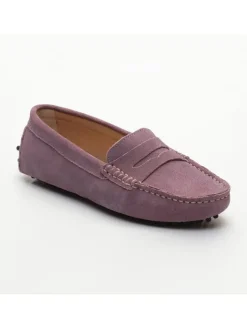 Leder-Mokassins "Thandie" in Rosa>CHARLES & SMITH
