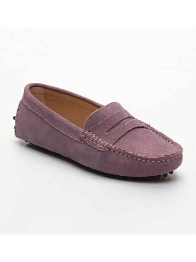 Leder-Mokassins "Thandie" in Rosa>CHARLES & SMITH