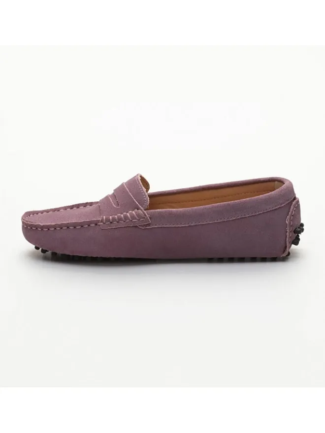 Leder-Mokassins "Thandie" in Rosa>CHARLES & SMITH