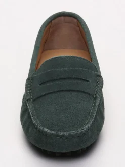 Leder-Mokassins "Thandie" in Grün>CHARLES & SMITH Discount