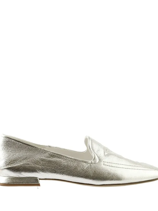 Leder-Mokassins "Therese" in Silber>Högl Sale