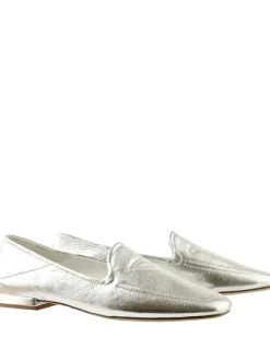 Leder-Mokassins "Therese" in Silber>Högl Sale