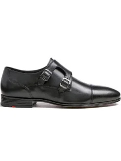 LLOYD Schnürschuhe^Leder-Monkstraps "Mailand" in Schwarz