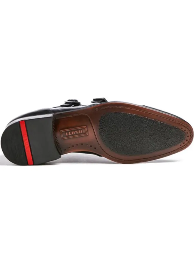 LLOYD Schnürschuhe^Leder-Monkstraps "Mailand" in Schwarz
