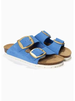 BAYTON Clogs & Pantoletten^Leder-Pantoletten "Alicante" in Blau