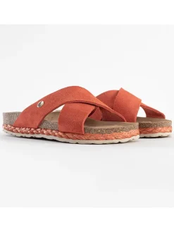 Sunbay Clogs & Pantoletten^Leder-Pantoletten "Broome" in Orange