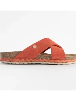Sunbay Clogs & Pantoletten^Leder-Pantoletten "Broome" in Orange