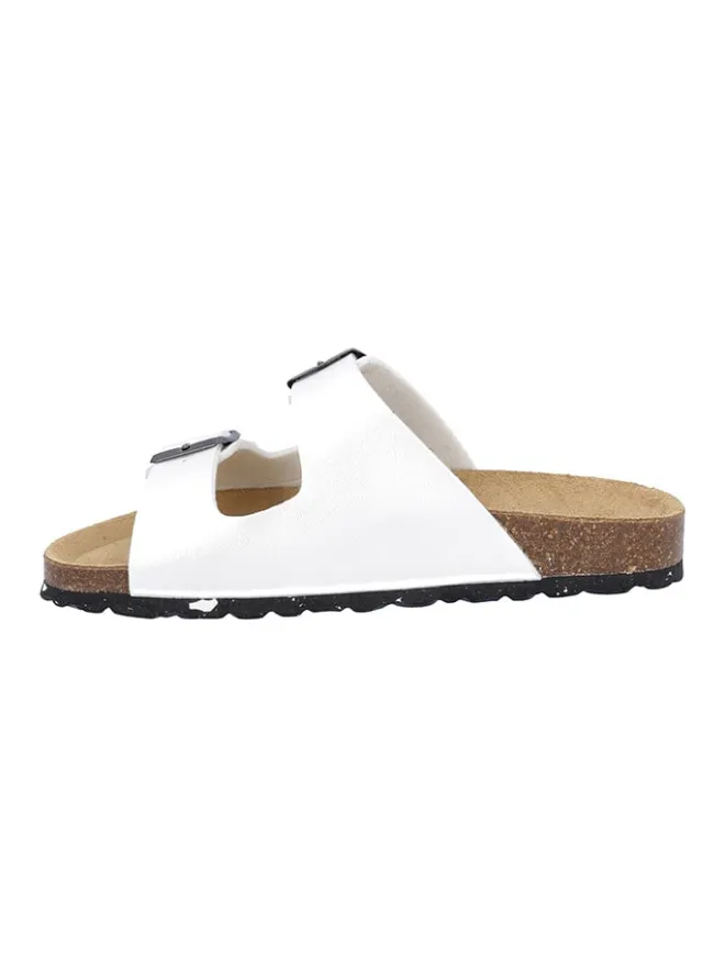 cmp Clogs & Pantoletten^Leder-Pantoletten "Eco Thalitha" in Weiß