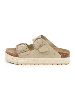 Leder-Pantoletten in Beige>SABOKETS Clearance