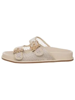 Leder-Pantoletten in Beige>Patrizia Pepe Best
