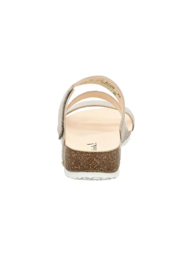 Think! Clogs & Pantoletten^Leder-Pantoletten in Beige