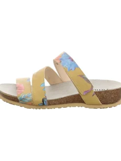 Leder-Pantoletten in Beige>Think! Clearance