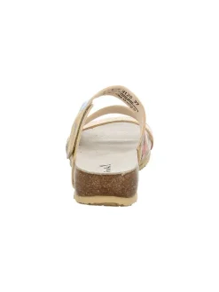 Leder-Pantoletten in Beige><noscript><img width=