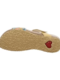 Leder-Pantoletten in Beige><noscript><img width=