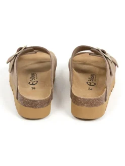 billowy Clogs & Pantoletten^Leder-Pantoletten in Beige