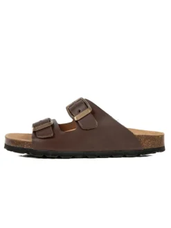 Leder-Pantoletten in Braun>BABUNKERS Family Clearance