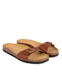 Leder-Pantoletten in Braun>BABUNKERS Family Online