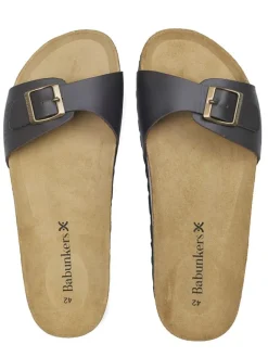 BABUNKERS Family Hausschuhe|Sandalen & Pantoletten^Leder-Pantoletten in Braun