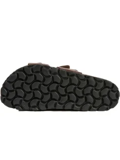 Leder-Pantoletten in Braun><noscript><img width=