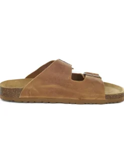 Leder-Pantoletten in Braun>BABUNKERS Family Discount