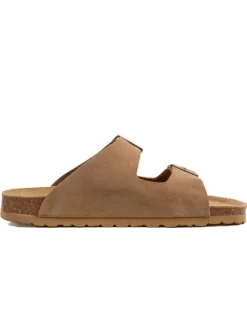 billowy Hausschuhe|Sandalen & Pantoletten^Leder-Pantoletten in Braun