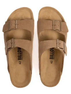 billowy Hausschuhe|Sandalen & Pantoletten^Leder-Pantoletten in Braun