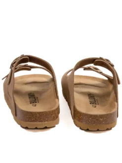 billowy Hausschuhe|Sandalen & Pantoletten^Leder-Pantoletten in Braun