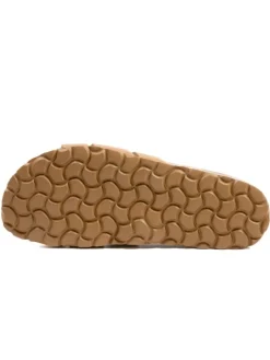 Leder-Pantoletten in Braun><noscript><img width=