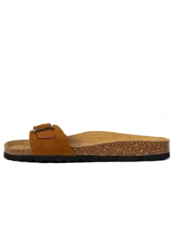 billowy Hausschuhe|Sandalen & Pantoletten^Leder-Pantoletten in Braun