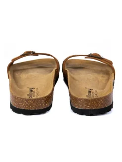 billowy Hausschuhe|Sandalen & Pantoletten^Leder-Pantoletten in Braun