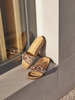 BABUNKERS Family Clogs & Pantoletten^Leder-Pantoletten in Braun