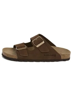 billowy Clogs & Pantoletten·Pantoletten^Leder-Pantoletten in Braun
