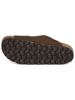 billowy Clogs & Pantoletten·Pantoletten^Leder-Pantoletten in Braun